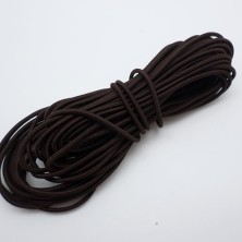 Cordón Elástico Marrón 2,5mm. 1metro