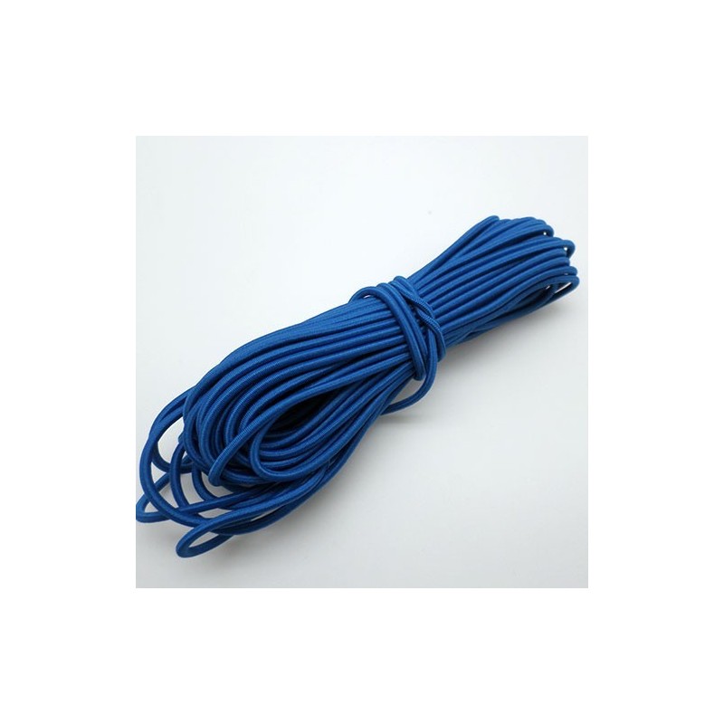 Cordón Elástico Azul 2,5mm. 1metro