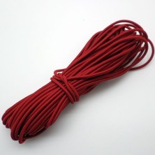 Cordón Elástico Rojo 2,5mm. 1metro
