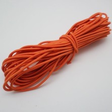 Cordón Elástico Naranja 2,5mm. 1metro