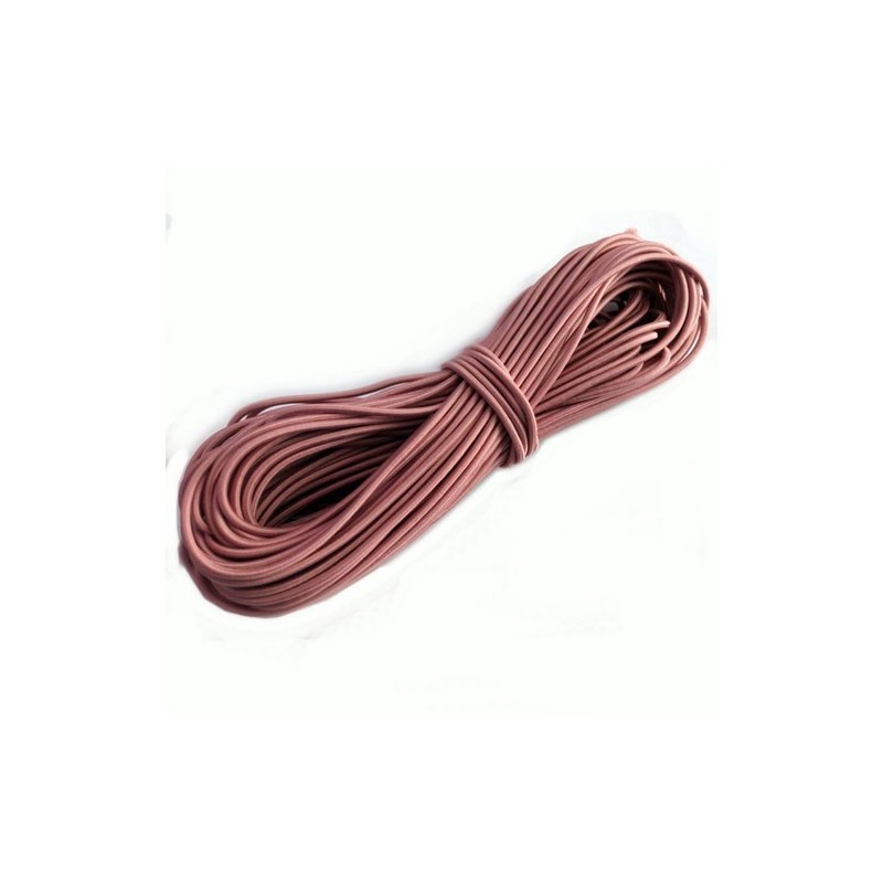Cordón Elástico Rosa 2,5mm. 1metro
