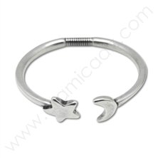 ZM72564-00 / PULSERA MUELLE LUNA Y ESTRELLA.