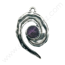 ZM79587-11 / COLGANTE ESPIRAL AMATISTA.