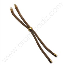 BASE PULSERA OCRE ACERO DORADO. 
